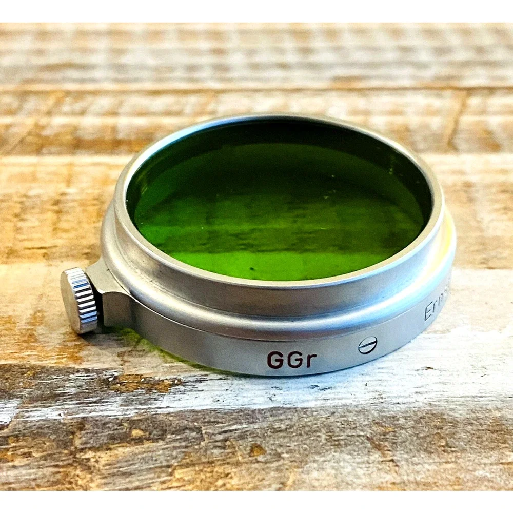 Vintage Leica Leitz Wetzlar GGr Green Filter Germany w/ Original Case